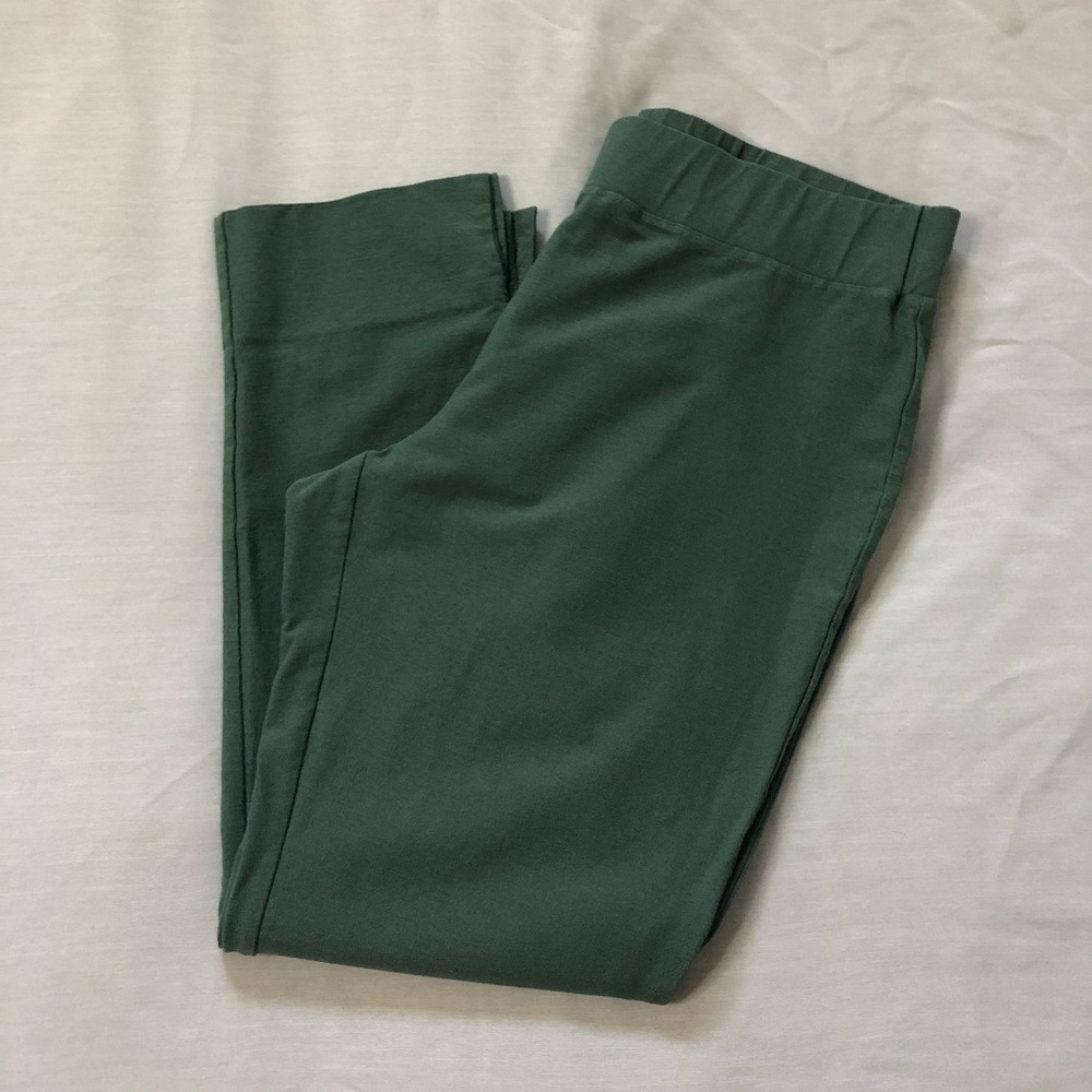 Eileen Fisher Crepe Slim Ankle Pants- Size M, Sage
